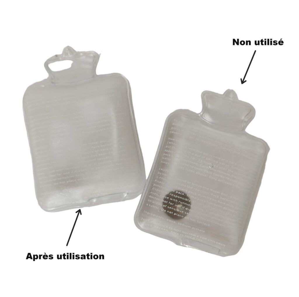 CHAUFFE MAINS CHIEN PERE NOEL EN POLAIRE CREME 8.5 X 12.5 CM - Photo N°5