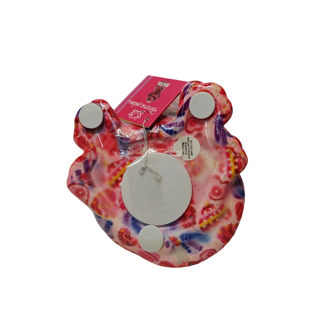 TIRELIRE BASIL CHIEN BEAGLE POMME PIDOU ROSE ET COEURS - Photo N°3