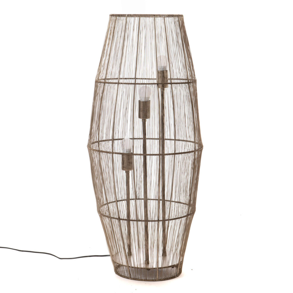 LAMPE MATY EN FIL DE FER 3 ECLAIRAGES 41 x 93 x 41 cm - Photo N°3