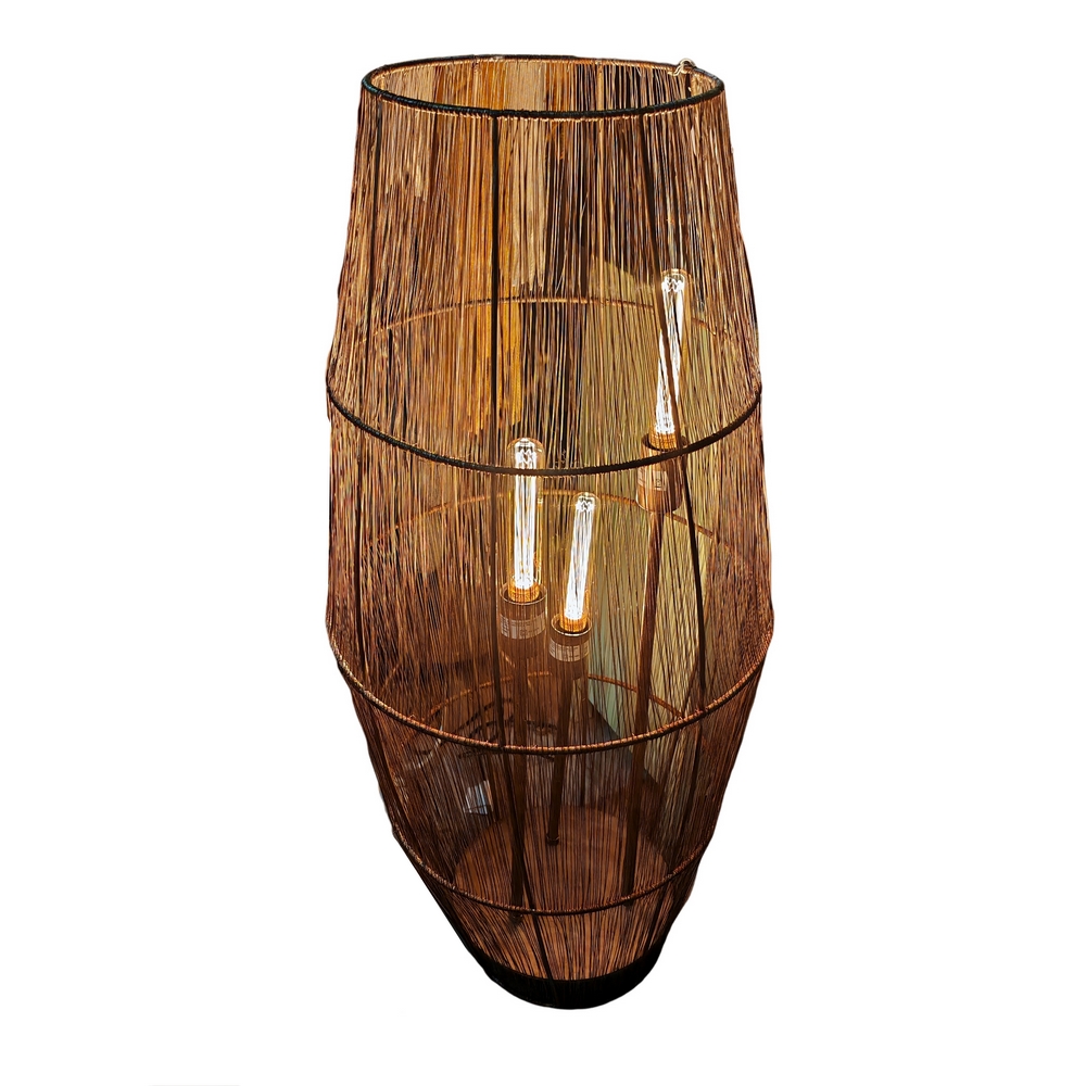 LAMPE MATY EN FIL DE FER 3 ECLAIRAGES 41 x 93 x 41 cm - Photo N°4