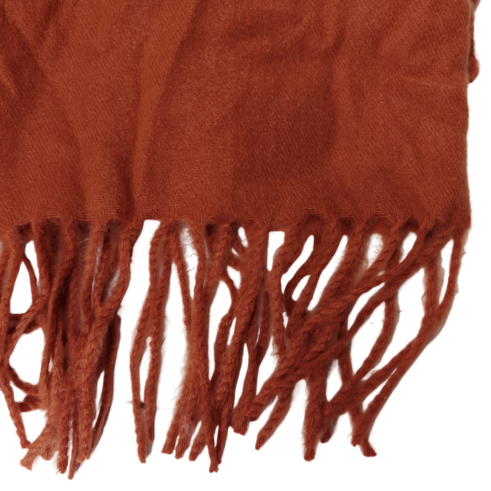 ECHARPE A FRANGES TERRACOTTA 187 X 68 CM - Photo N°3
