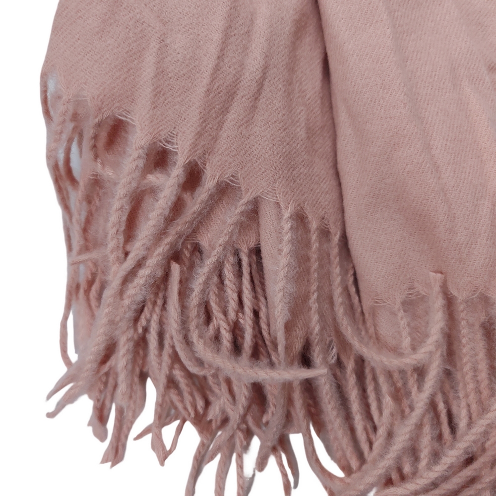 ECHARPE A FRANGES ROSE 187 X 68 CM - Photo N°3