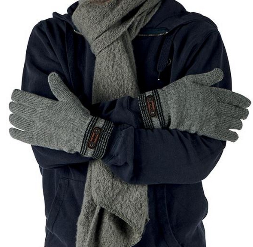 GANT HOMME DOUBLE FOURRURE SYNTHETIQUE DOUCE COULEUR GRIS - Photo N°1