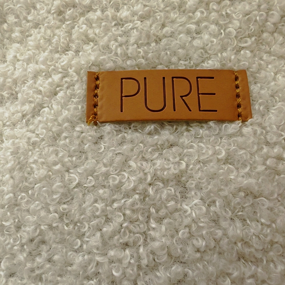 POCHETTE RECTANGULAIRE ZIPPE FAUSSE FOURRURE BLANCHE  19 X 13 X 7.5 CM - Photo N°5