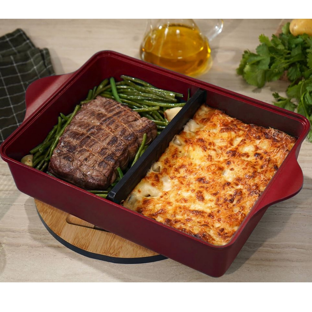 L'INCROYABLE PLAT A FOUR AJUSTABLE COULEUR ROUGE PASSION - Photo N°5