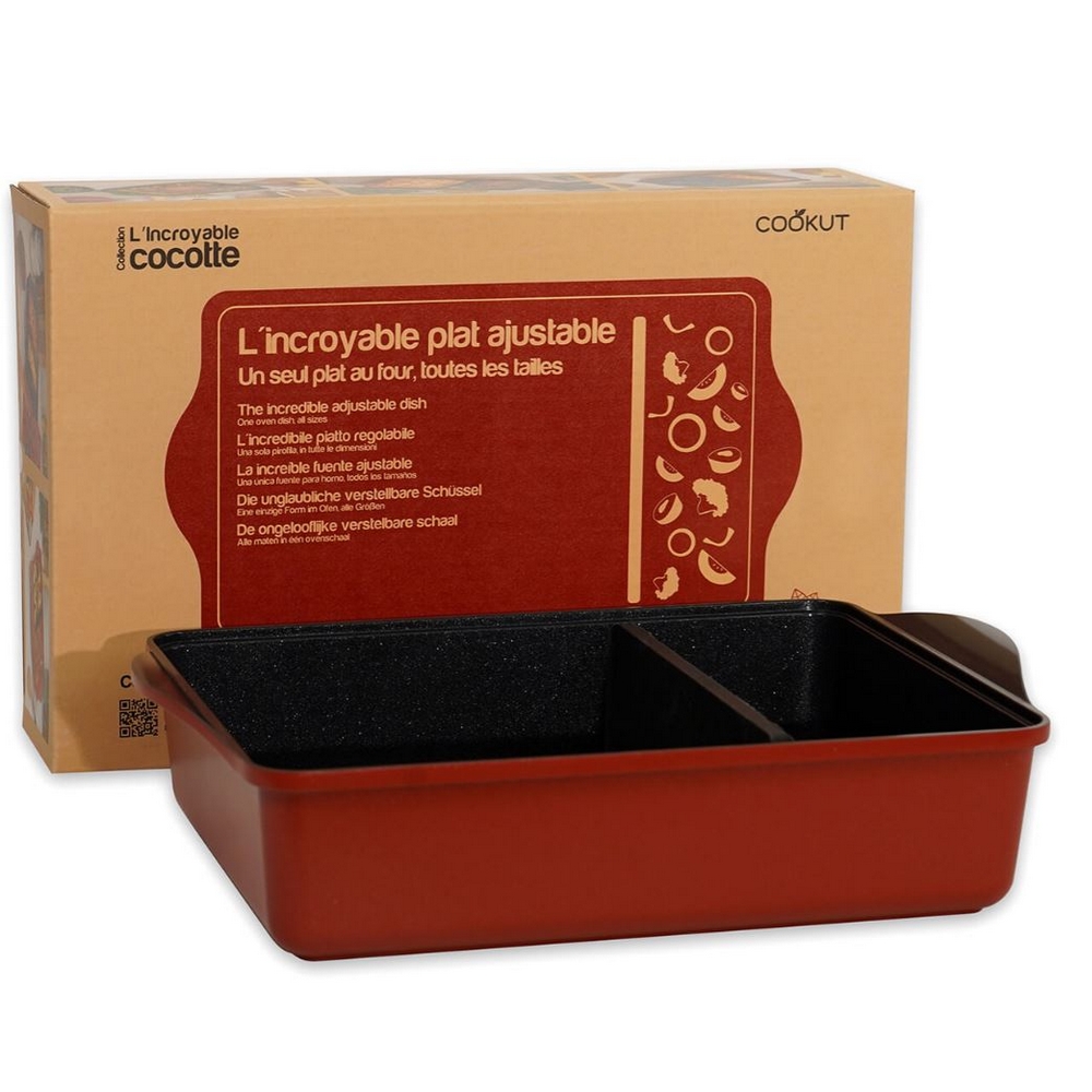 L'INCROYABLE PLAT A FOUR AJUSTABLE COULEUR ROUGE PASSION - Photo N°2