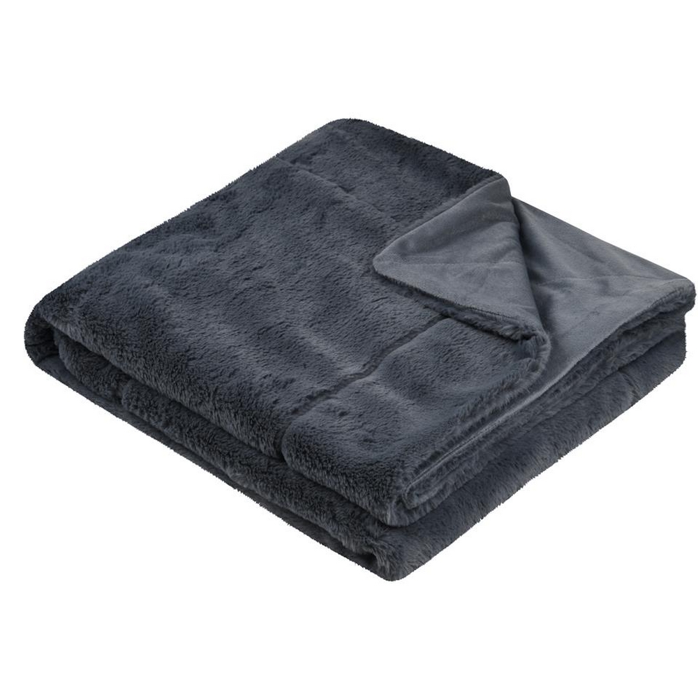 PLAID MAGNUS GRIS 130 X160 CM - Photo N°1