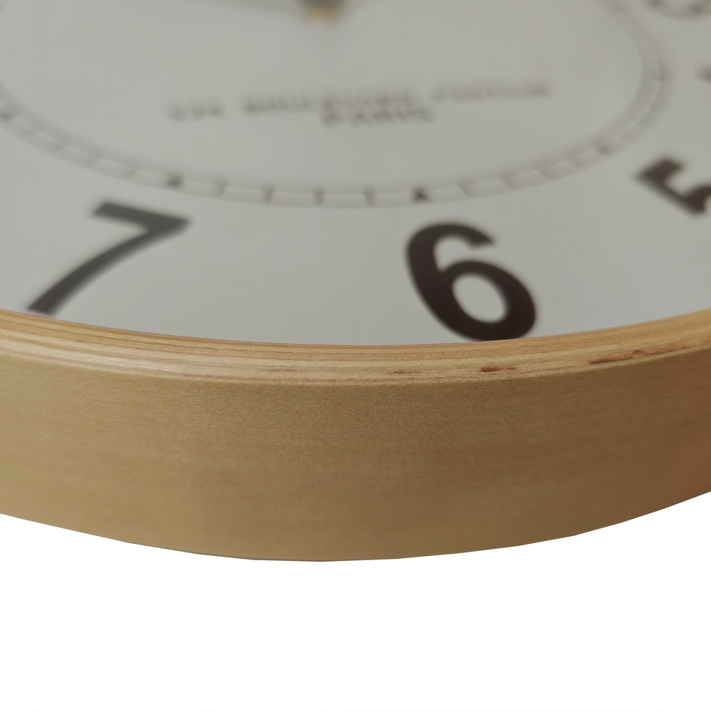 HORLOGE TEMPUS BOIS CLAIR FOND BLANC DUPONT ALLARDET  40 CM - Photo N°4