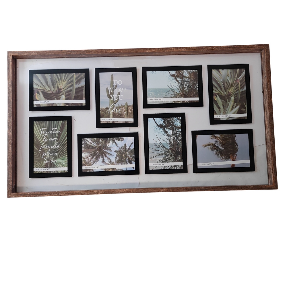 PELE MELE CADRE BOIS 8 PHOTOS 10 X 15 CM - Photo N°4