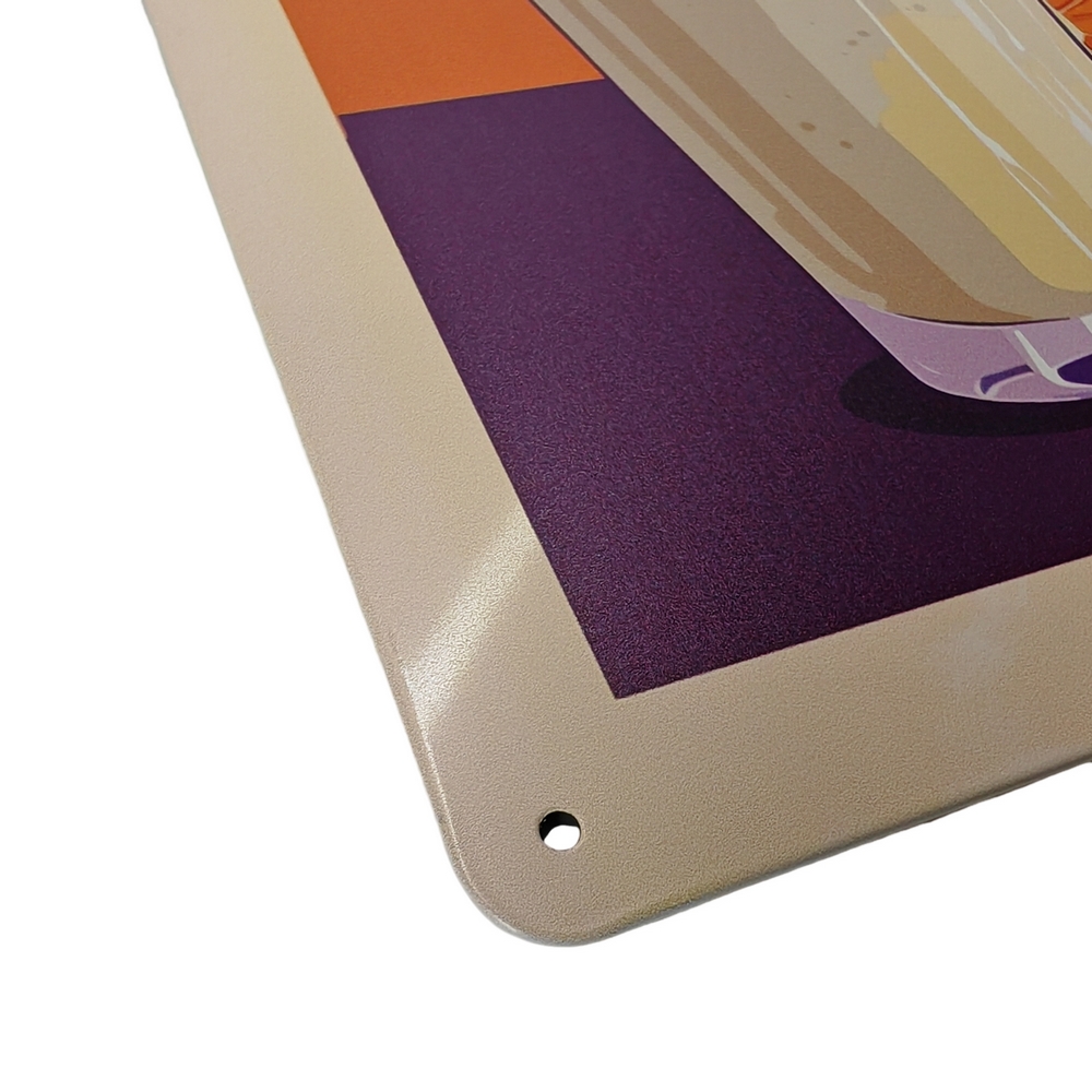 PLAQUE METAL 20X30 CM RECETTE DE PINA COLADA - Photo N°2