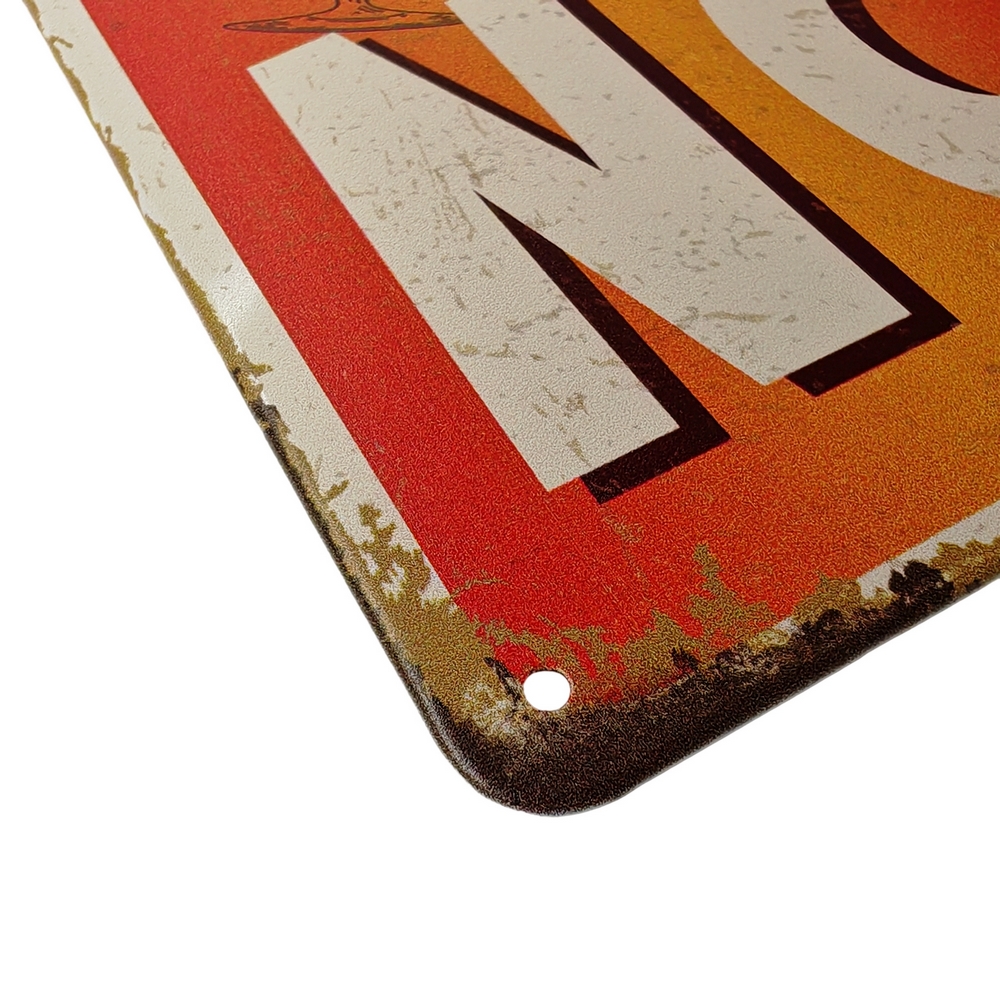 PLAQUE METAL 20X30 CM EXPRESSION MIEUX VAUT BOIRE DU JAUNE QUE BROYER DU NOIR! - Photo N°2