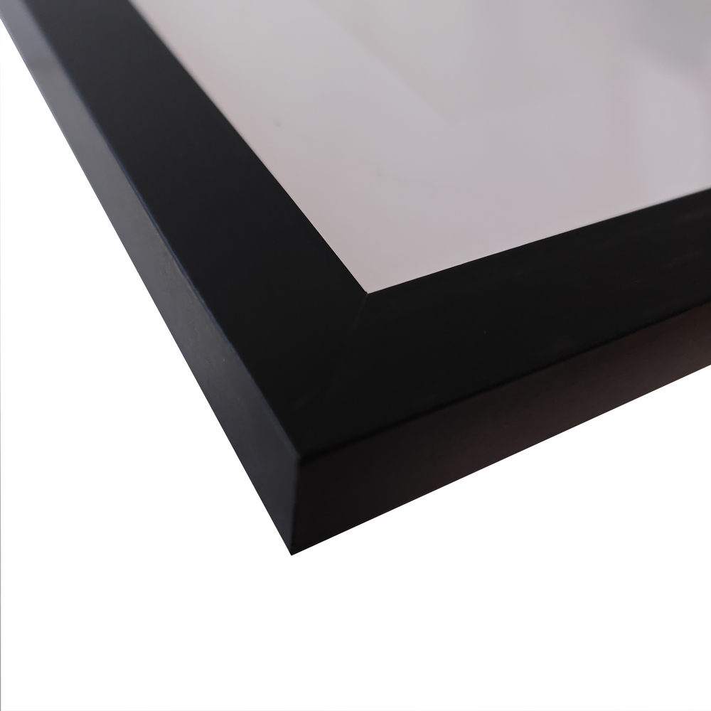 IMPRESSION FEMME AU CHAPEAU CADRE NOIR 50 X 70 CM - Photo N°4