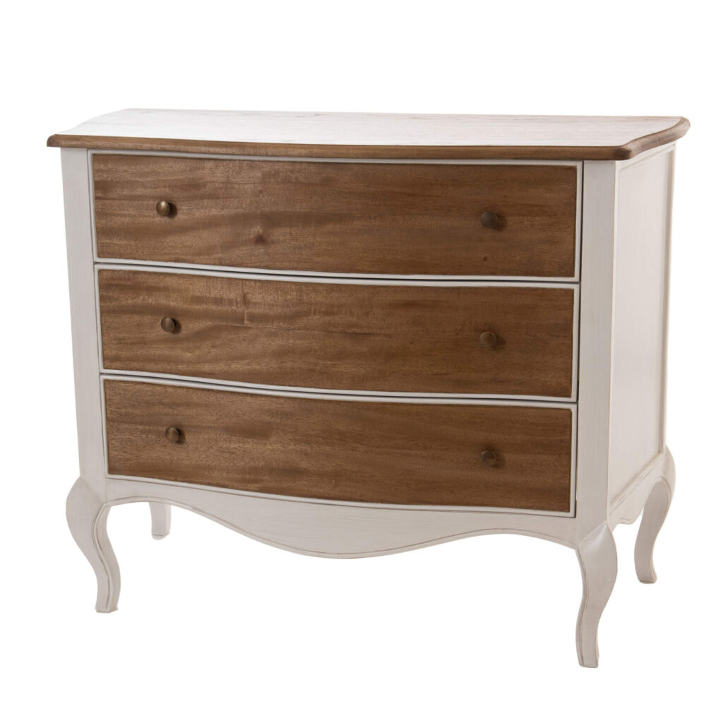 COMMODE LOBERON 3 TIROIRS 100 X 80 X 45 CM - Photo N°1