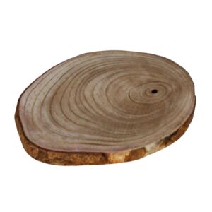 RONDELLE DE BOIS NATUREL DE PAULOWNIA 29 X 1 X 29 CM