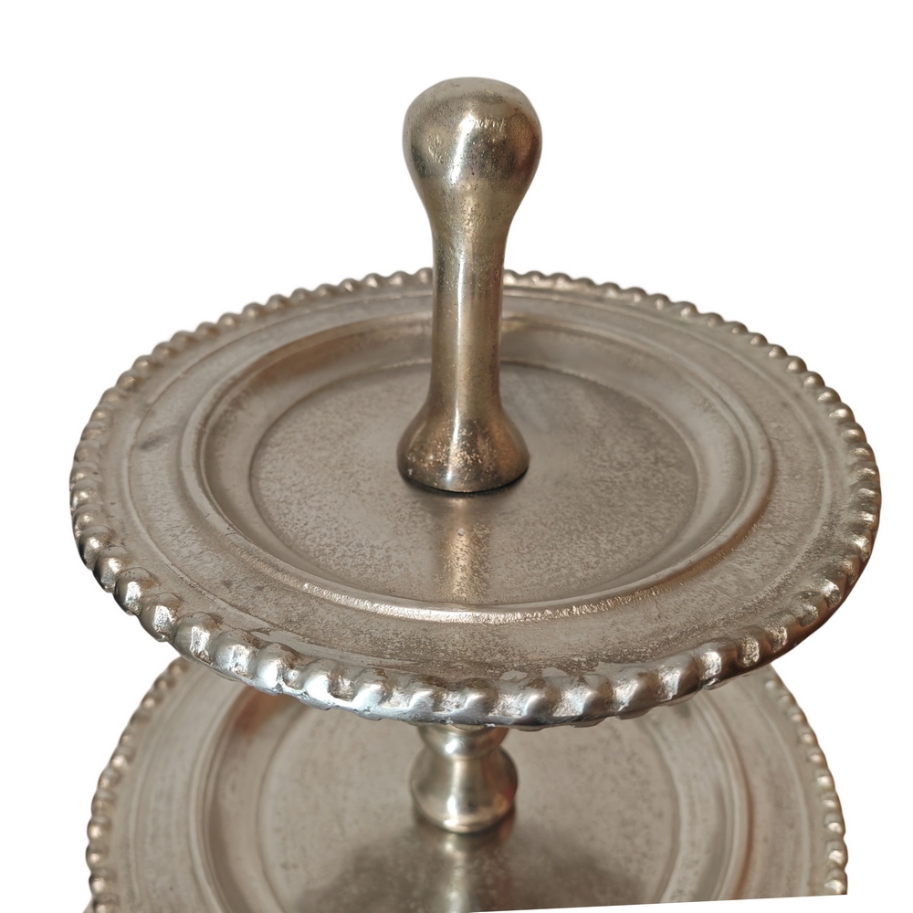 SERVITEUR TROIS NIVEAUX EN ALUMINIUM 54 X 66 X 54 CM - Photo N°2