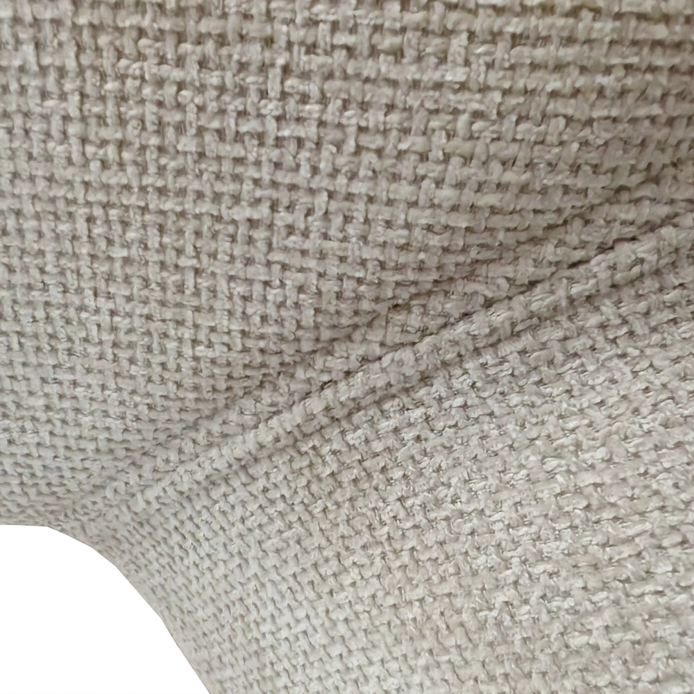 CHAISE STOCKHOLM PIEDS ANGULAIRE METAL NOIR ASSISE TISSU IVOIRE 51.5 X 62 X 95CM - Photo N°2