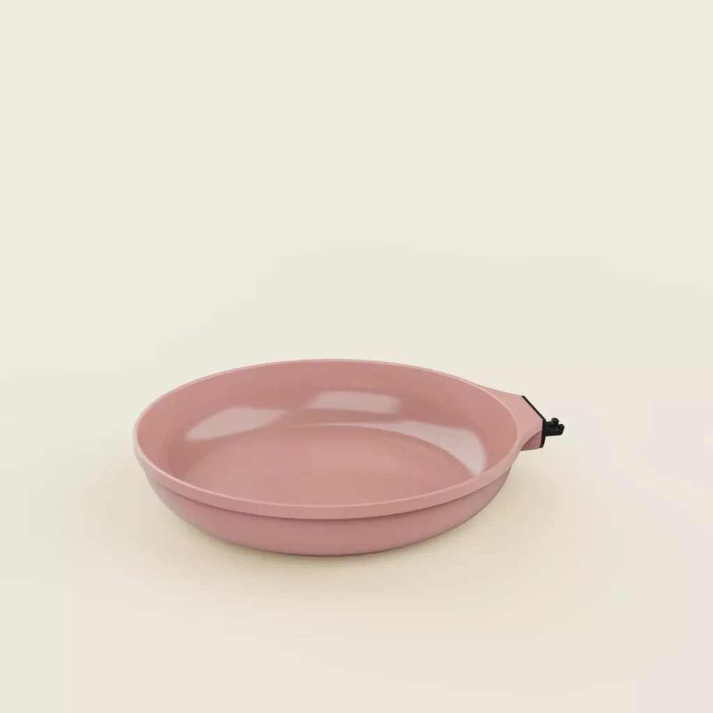 POELE POIGNEE AMOVIBLE ROSE PIVOINE SANS POIGNEE - Photo N°5