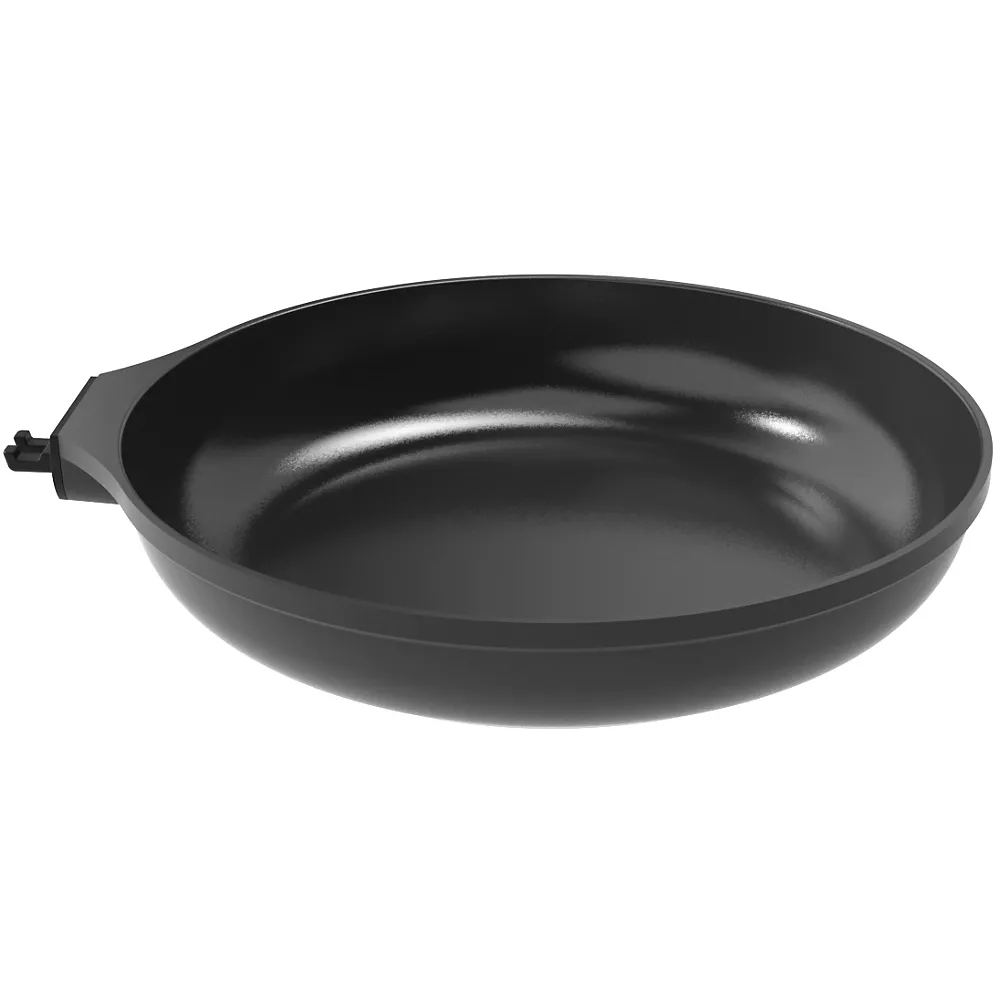 POELE POIGNEE AMOVIBLE NOIR GRAPHITE SANS POIGNEE - Photo N°1