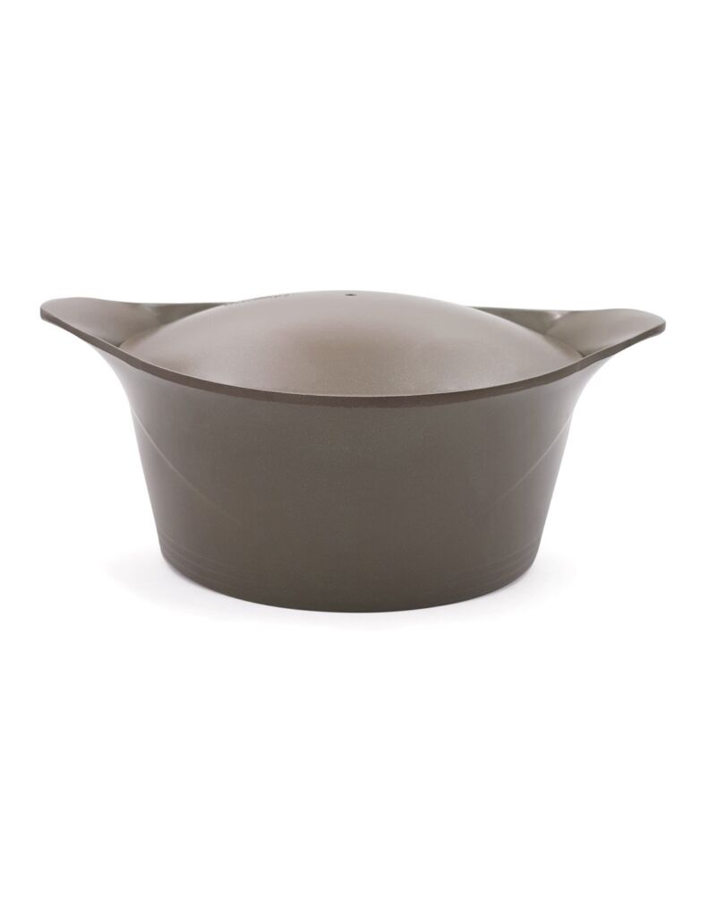 L'INCROYABLE COCOTTE 33 CM COULEUR MOKA SANS BOUTON NI MANIQUE - Photo N°3