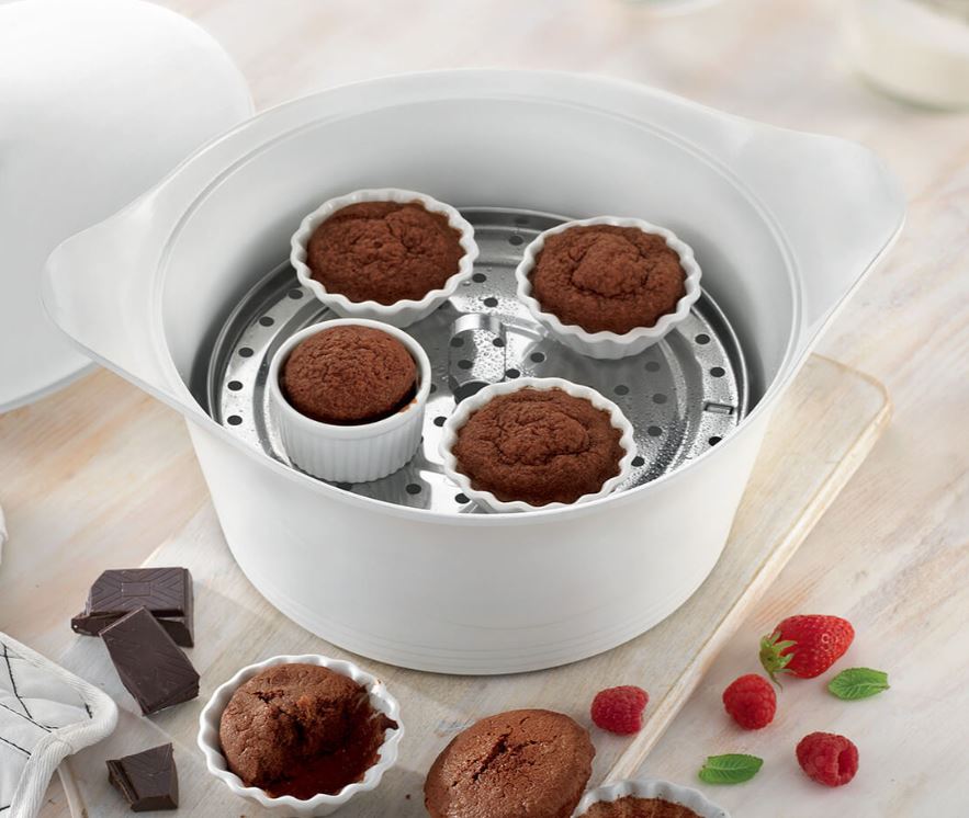 L'INCROYABLE COCOTTE 20 CM COULEUR MERINGUE SANS BOUTON NI MANIQUE - Photo N°2