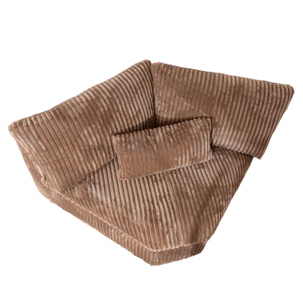 ANGLE PANORAMIQUE CANAPE MODULABLE KEDUSA TILIA CAMEL 91 X 91 X 105 CM - Photo N°3