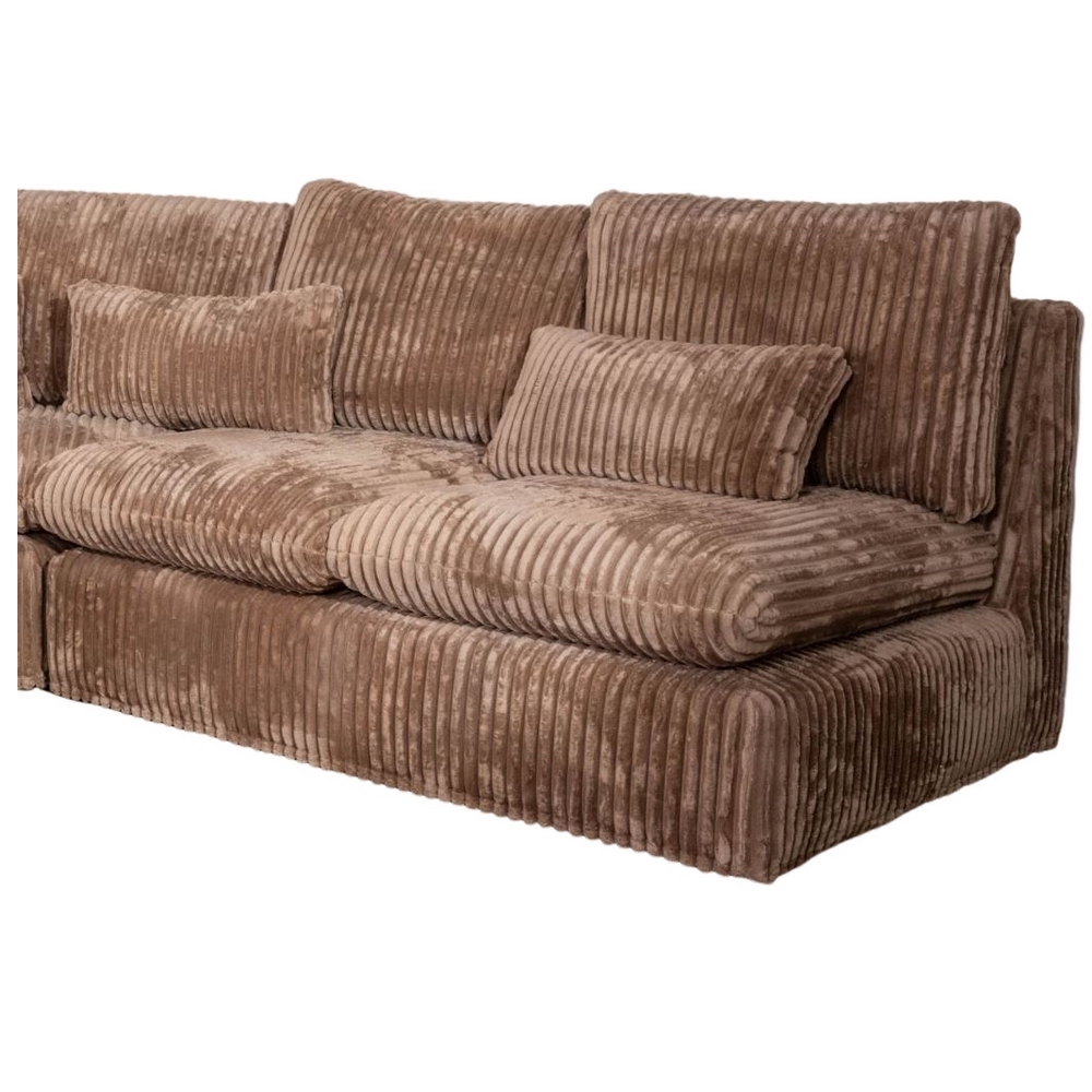 CANAPE MODULABLE KEDUSA 2 PL TILIA CAMEL 142 X 91 X 100 CM - Photo N°4