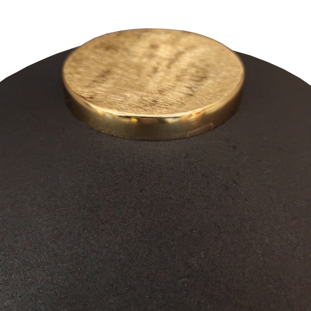 LAMPE LECTURE METAL DORE ET NOIR 51.5 X 51.5 X 141 CM - Photo N°3