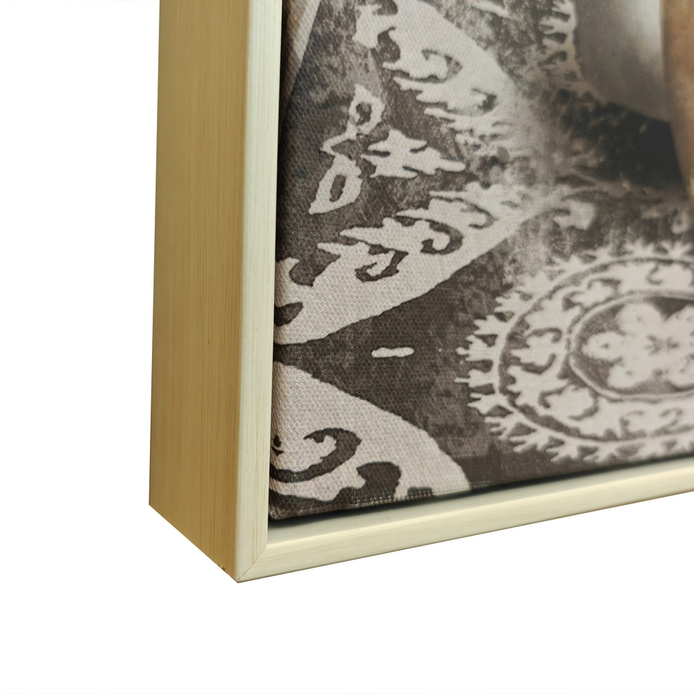 TOILE VASES ET FEUILLAGES TROPICALES 60 x 80 cm - Photo N°2