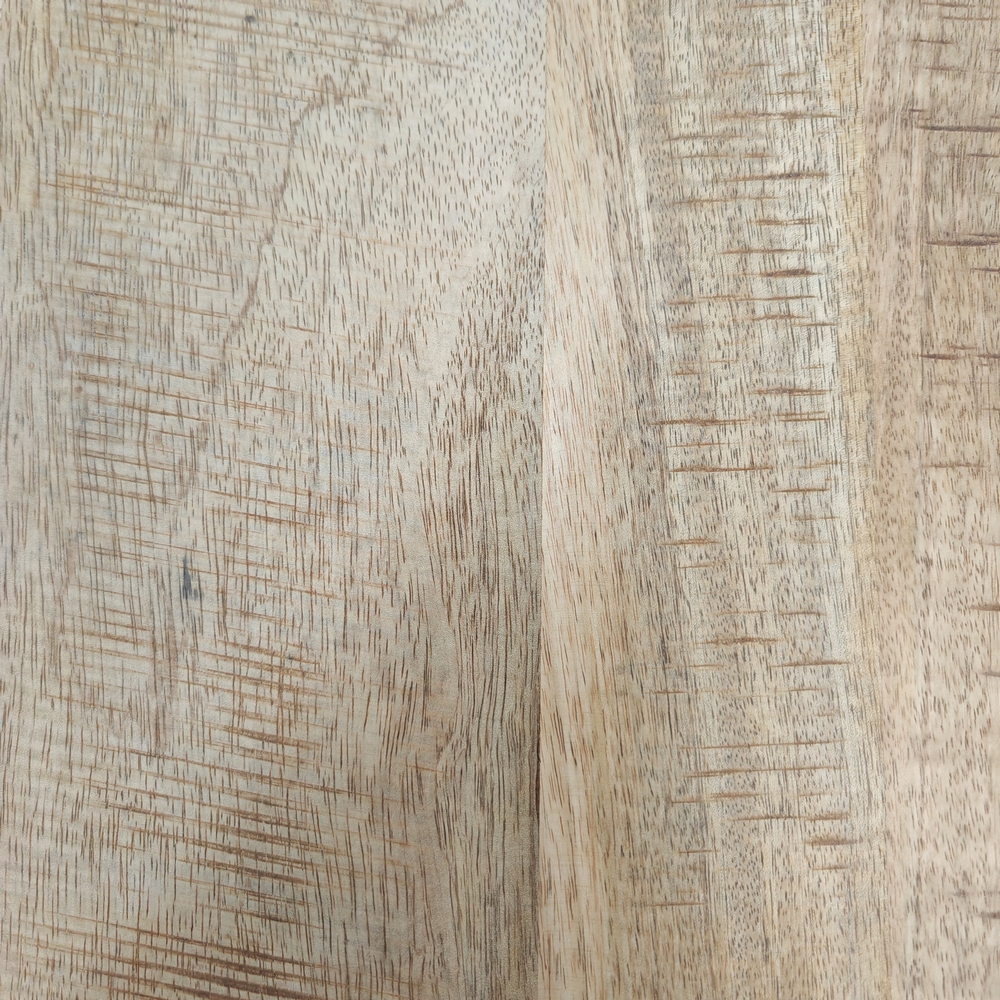 TABLE OVALE EN MANGUIER MASSIF PIED EN METAL BRUTE 240 X 110 X 78 CM - Photo N°8