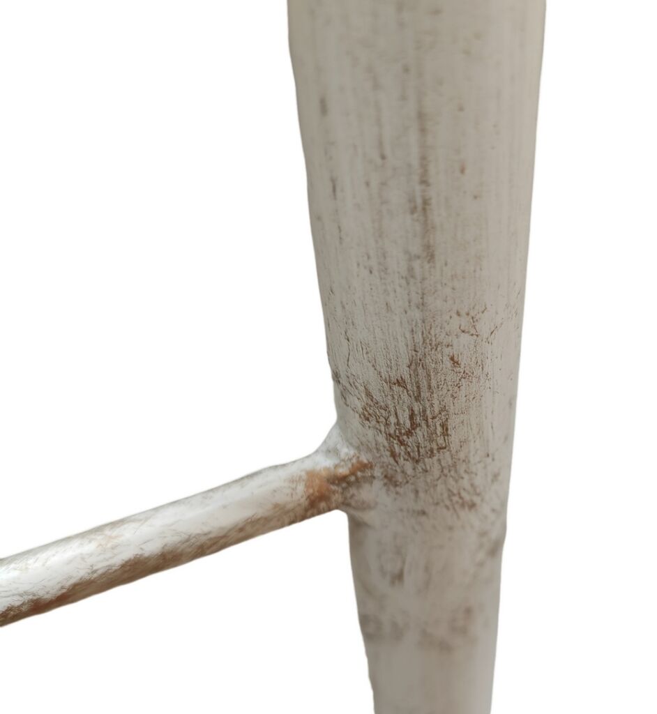 VALET DE CHAMBRE FER FORGE CREME ET OR 49 X 110 X 45 CM - Photo N°2