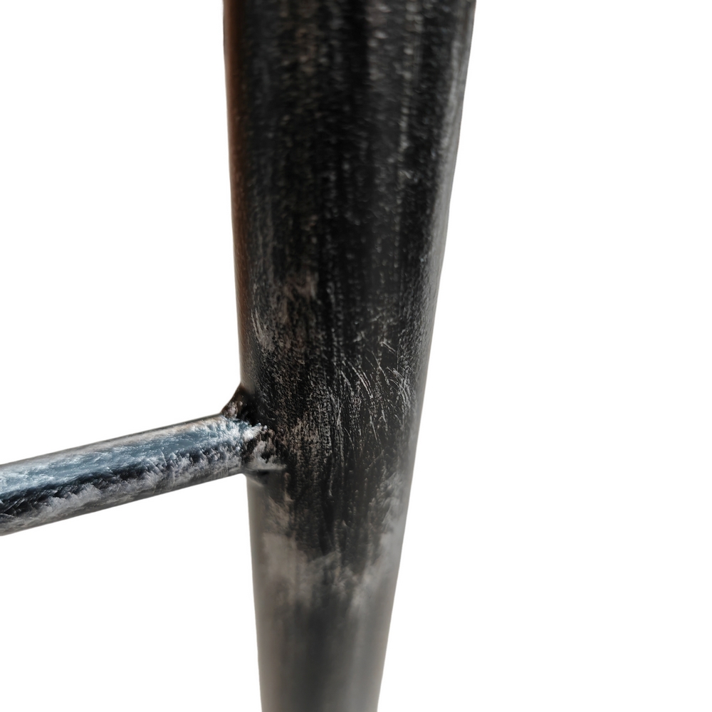 VALET DE CHAMBRE FER FORGE NOIR ET ARGENT 49 X 110 X 45 CM - Photo N°2