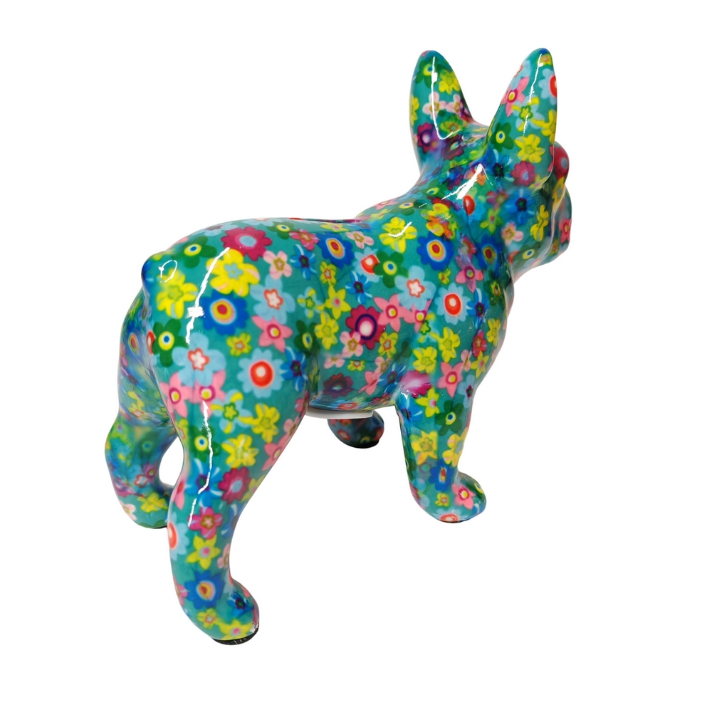 TIRELIRE BULLDOG FRANCAIS POMME PIDOU VERTE - Photo N°3