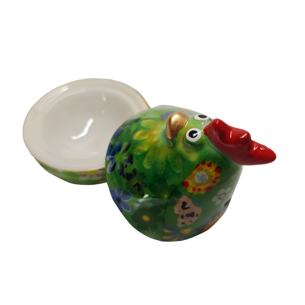 COQUETIER POULE MATHILDA POMME PIDOU VERT ET BLANC - Photo N°2