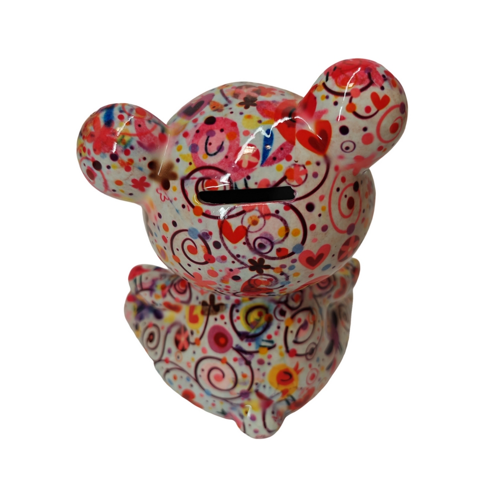 TIRELIRE OURS TOTO POMME PIDOU BLANCHE - Photo N°2