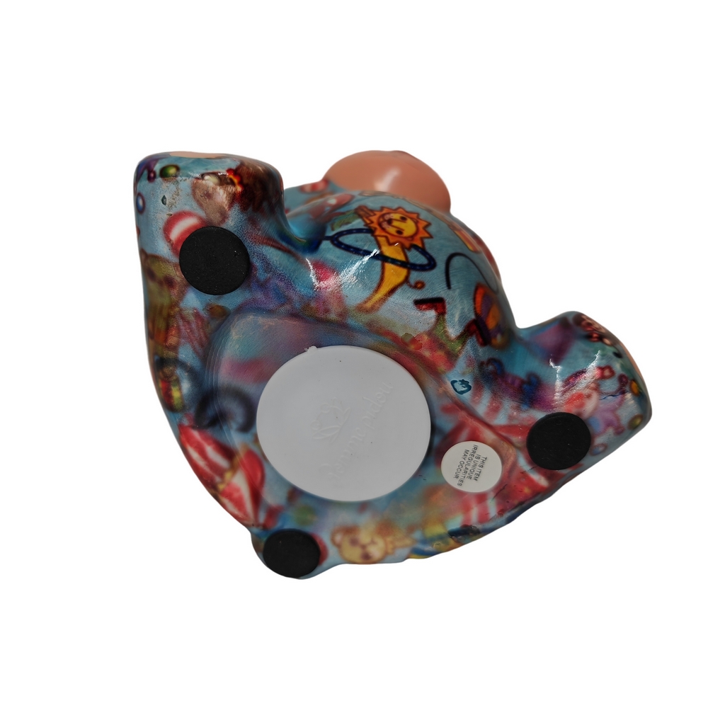 TIRELIRE OURS TOTO POMME PIDOU BLEU - Photo N°2