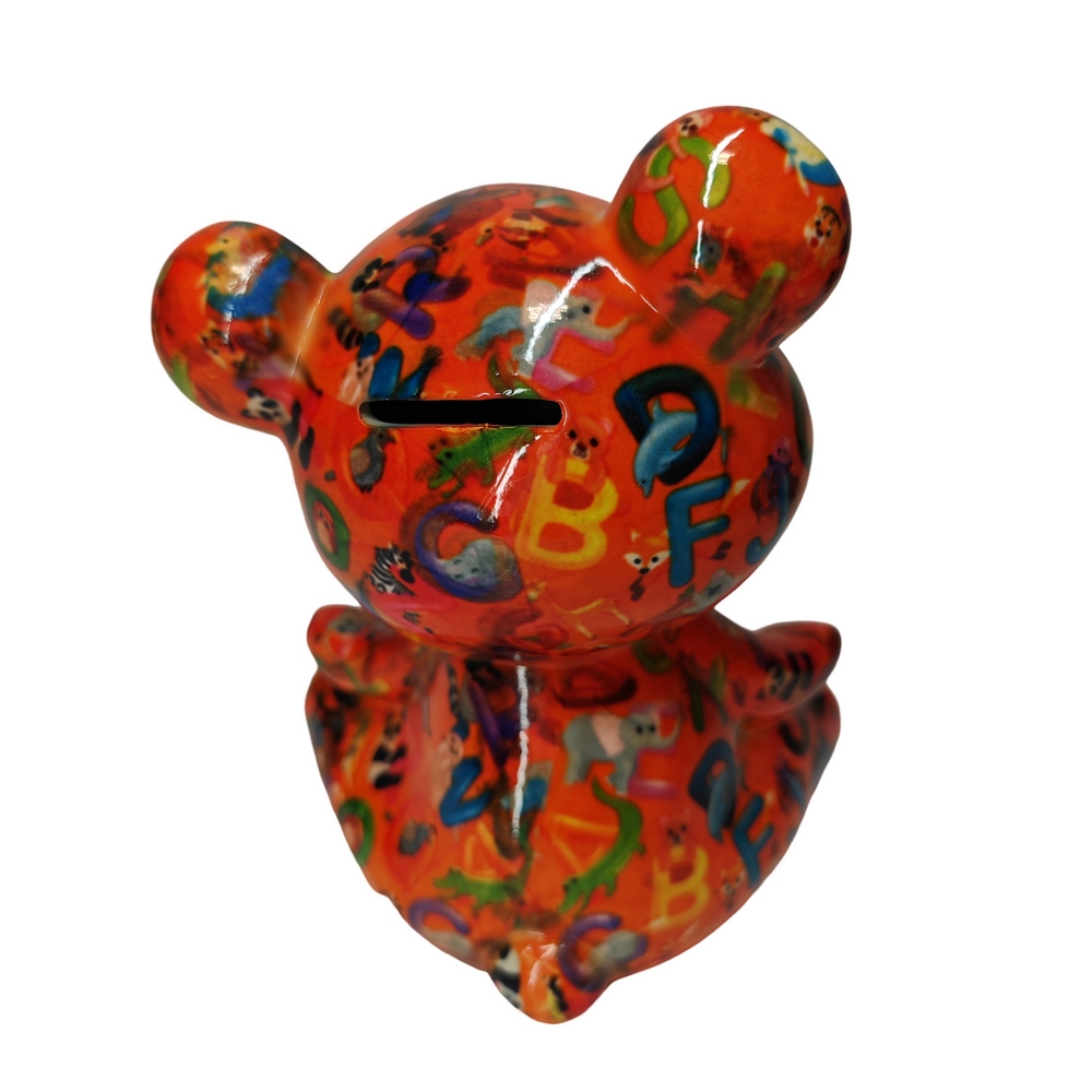 TIRELIRE OURS TOTO POMME PIDOU ORANGE - Photo N°3