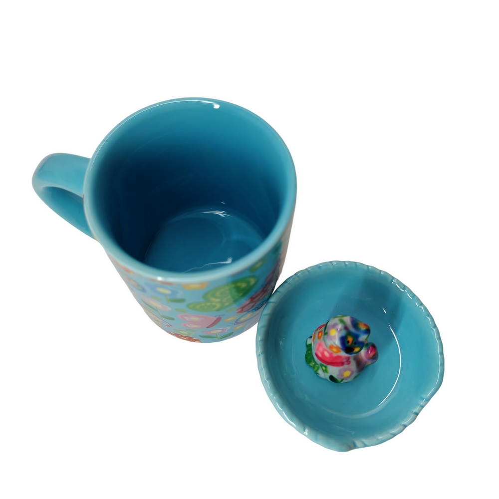 MUG MATHILDA CHAT POMME PIDOU BLEU - Photo N°2