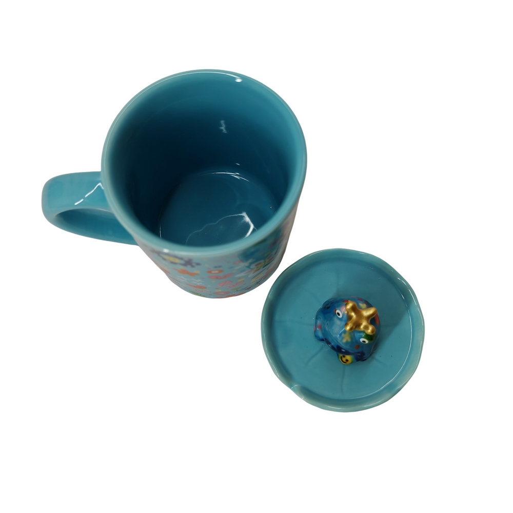 MUG MATHILDA GRENOUILLE POMME PIDOU BLEUE - Photo N°2