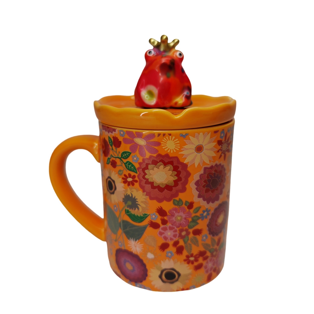 MUG MATHILDA GRENOUILLE POMME PIDOU ORANGE - Photo N°1