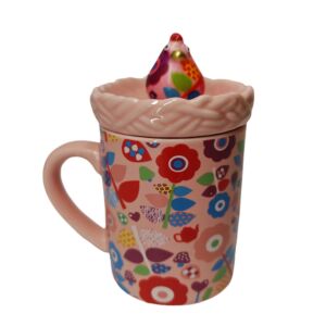 MUG MATHILDA POULE POMME PIDOU ROSE