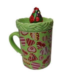 MUG MATHILDA POULE POMME PIDOU VERTE