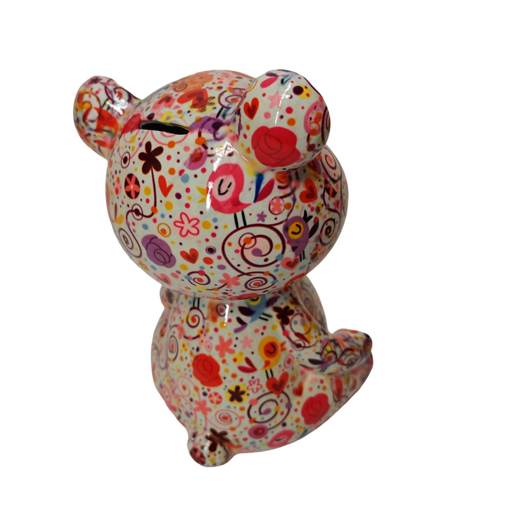 TIRELIRE OURS TOTO POMME PIDOU BLANCHE - Photo N°3