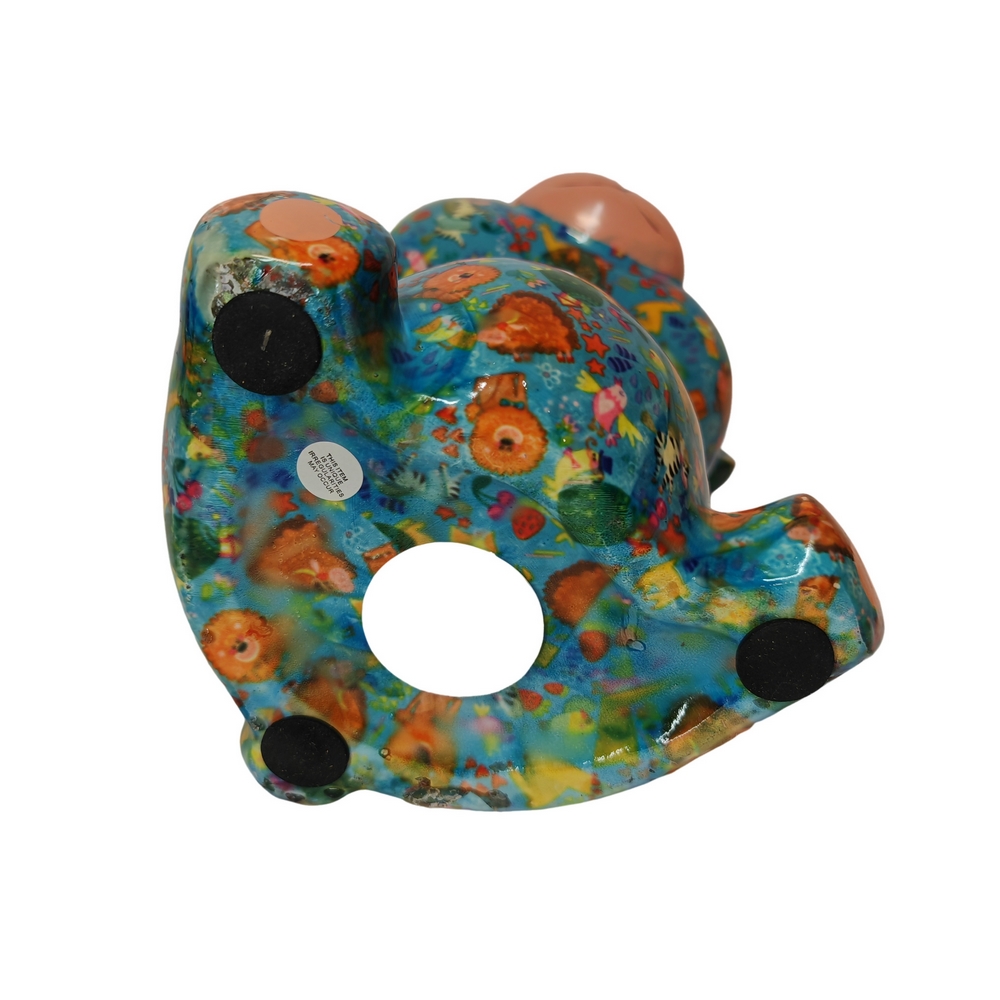 TIRELIRE OURS TOTO POMME PIDOU BLEU - Photo N°2