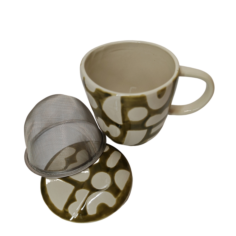 MUG FILTRE TISANIERE OHANA VERT 13 X 9 X 11 CM - Photo N°2