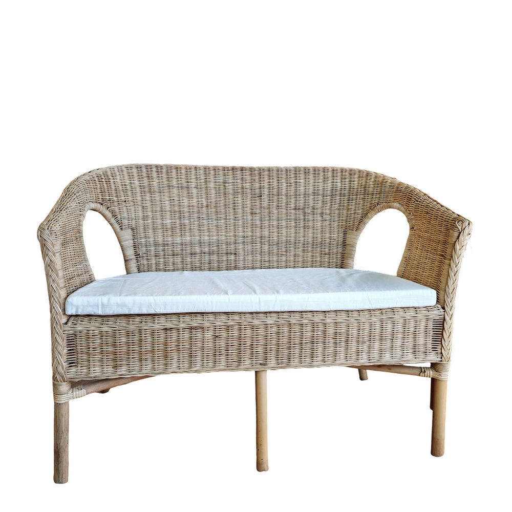 SALON JARDIN COMPLET ROTIN SIENNA 2 FAUTEUILS 1 TABLE 1 CANAPE - Photo N°12