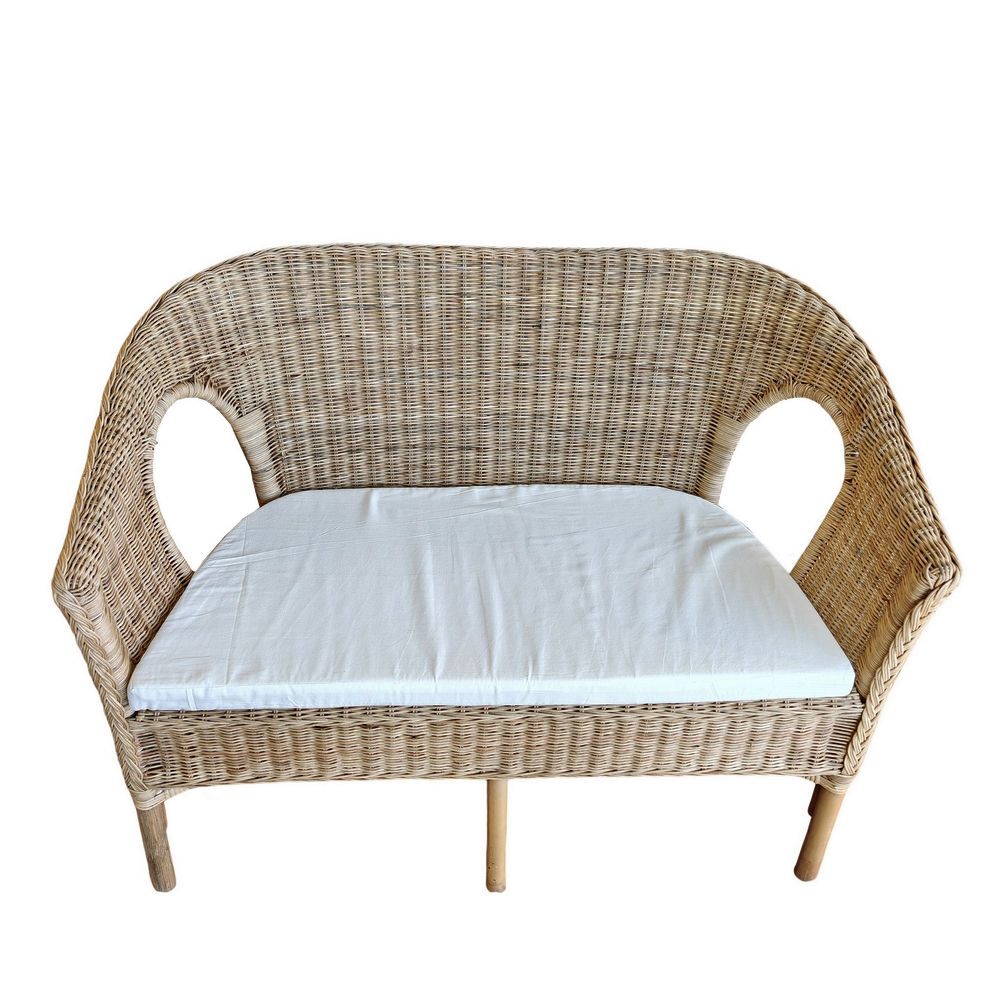 SALON JARDIN COMPLET ROTIN SIENNA 2 FAUTEUILS 1 TABLE 1 CANAPE - Photo N°11