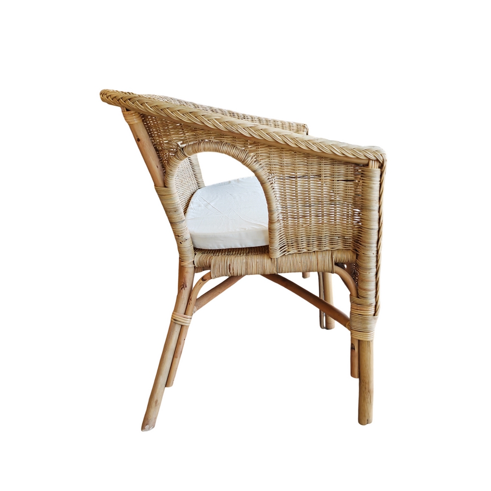 SALON JARDIN COMPLET ROTIN SIENNA 2 FAUTEUILS 1 TABLE 1 CANAPE - Photo N°10