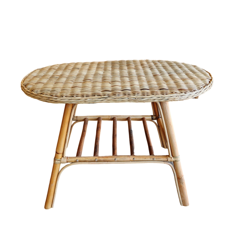 SALON JARDIN COMPLET ROTIN SIENNA 2 FAUTEUILS 1 TABLE 1 CANAPE - Photo N°8