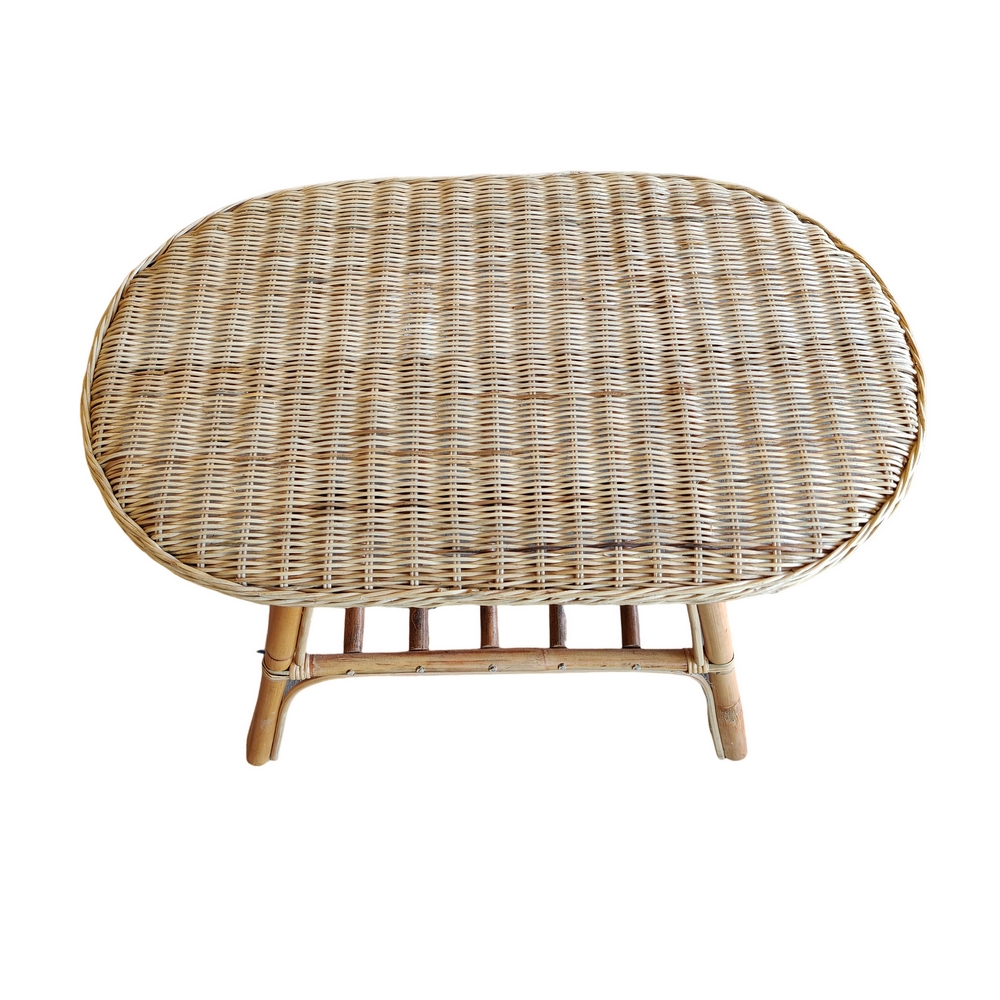 SALON JARDIN COMPLET ROTIN SIENNA 2 FAUTEUILS 1 TABLE 1 CANAPE - Photo N°7