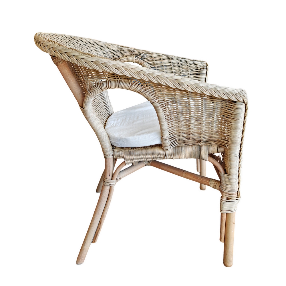 SALON JARDIN COMPLET ROTIN SIENNA 2 FAUTEUILS 1 TABLE 1 CANAPE - Photo N°2